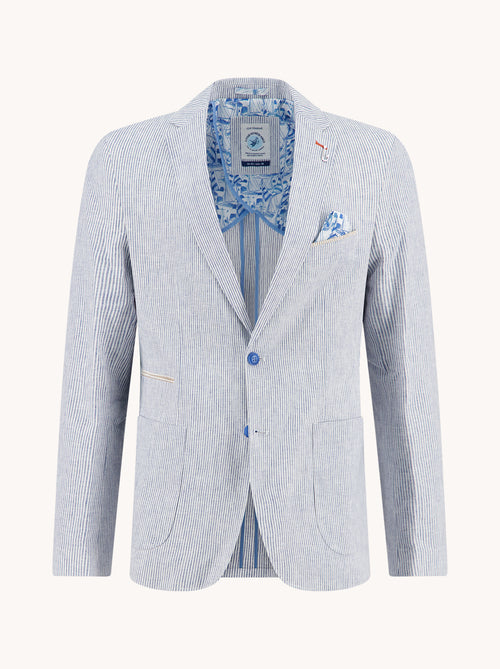 Blazer Linen Stripe