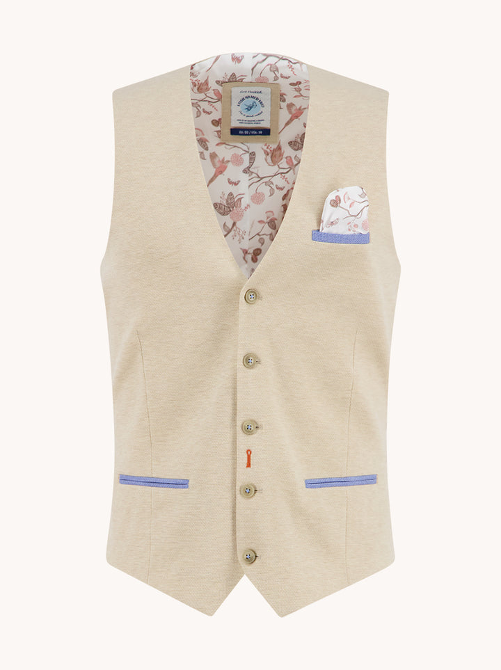 Waistcoat Melange Piqué