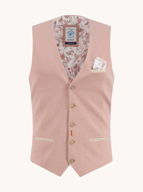 Weste Melange Piqué