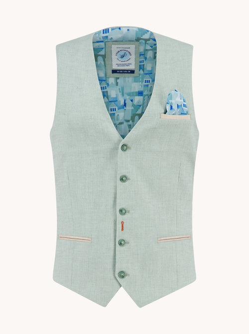Waistcoat Linen Look