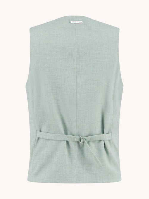 Waistcoat Linen Look