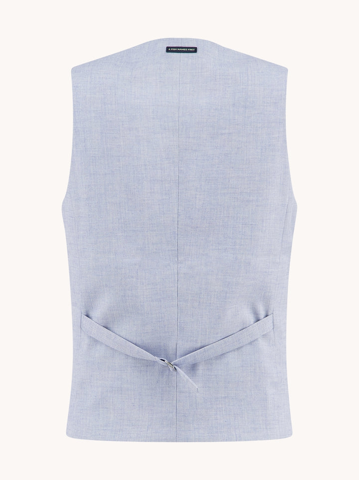 Waistcoat Linen Look