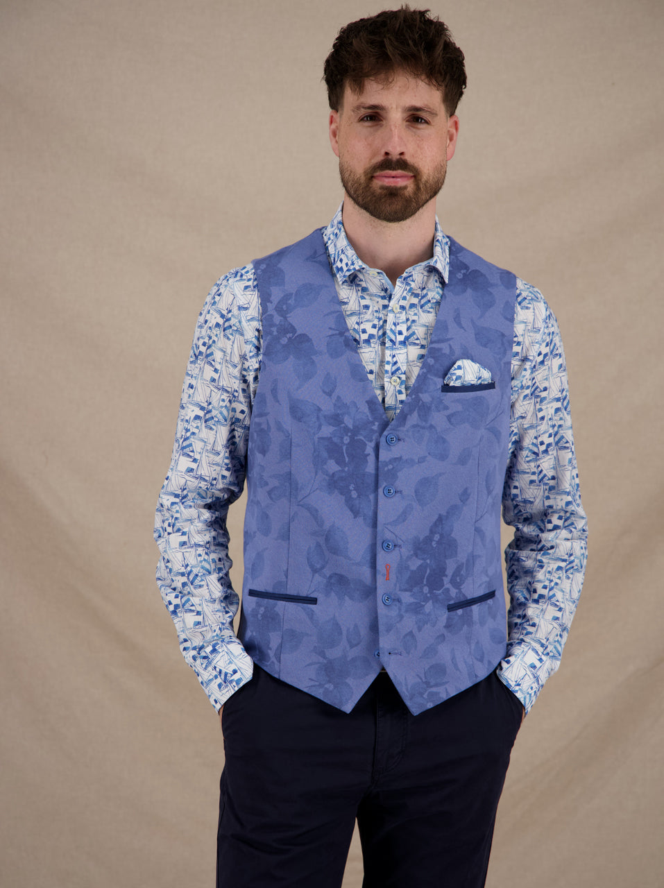 Waistcoat Printed Piqué