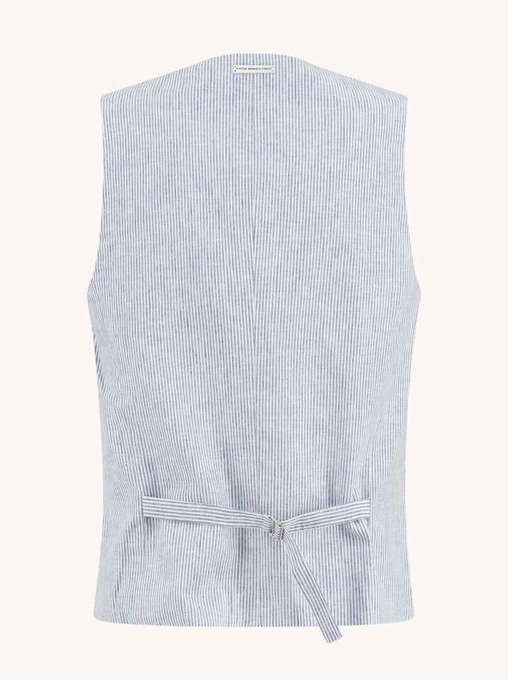 Waistcoat Linen Stripe