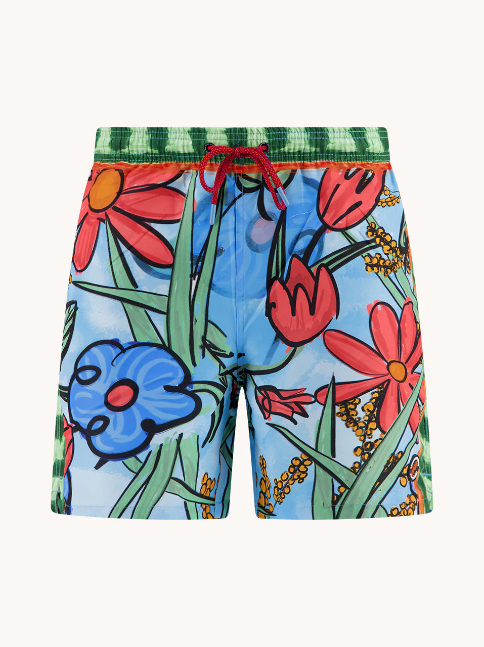 Swimshort Flower Canvas
