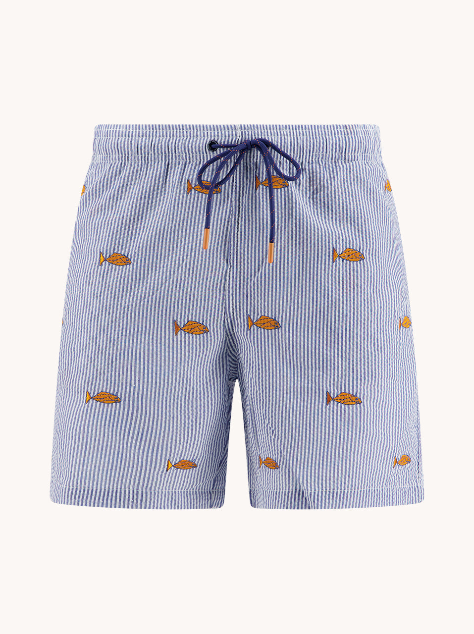 Swimshort Seersucker Fish Stripe