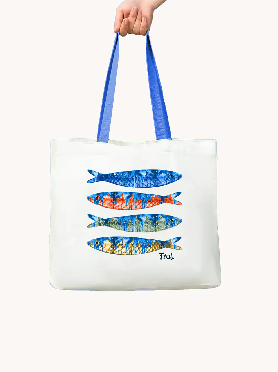 Canvas bag fish print