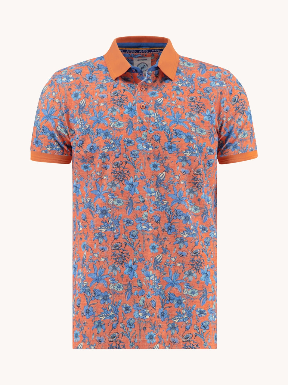 Polo Floral – Polo shirt with floral print – A fish named Fred