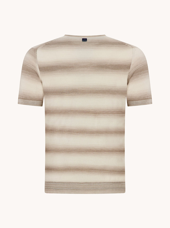 T-shirt Knitted Melange Stripe