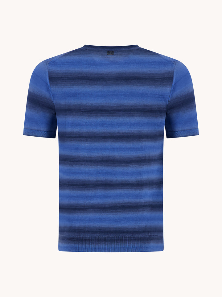 T-shirt Knitted Melange Stripe