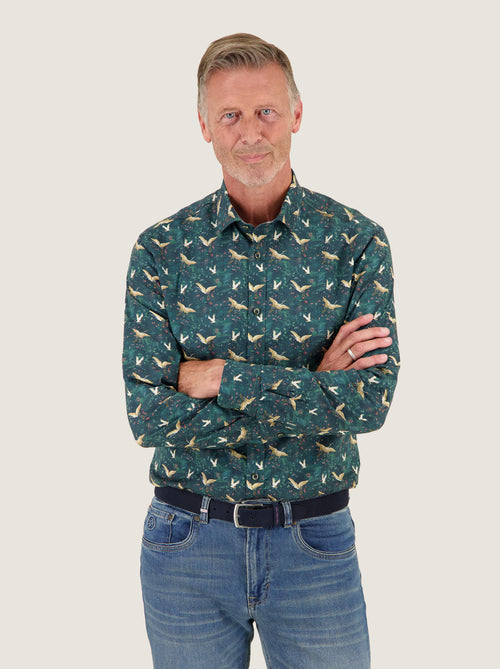 Shirt crane sky