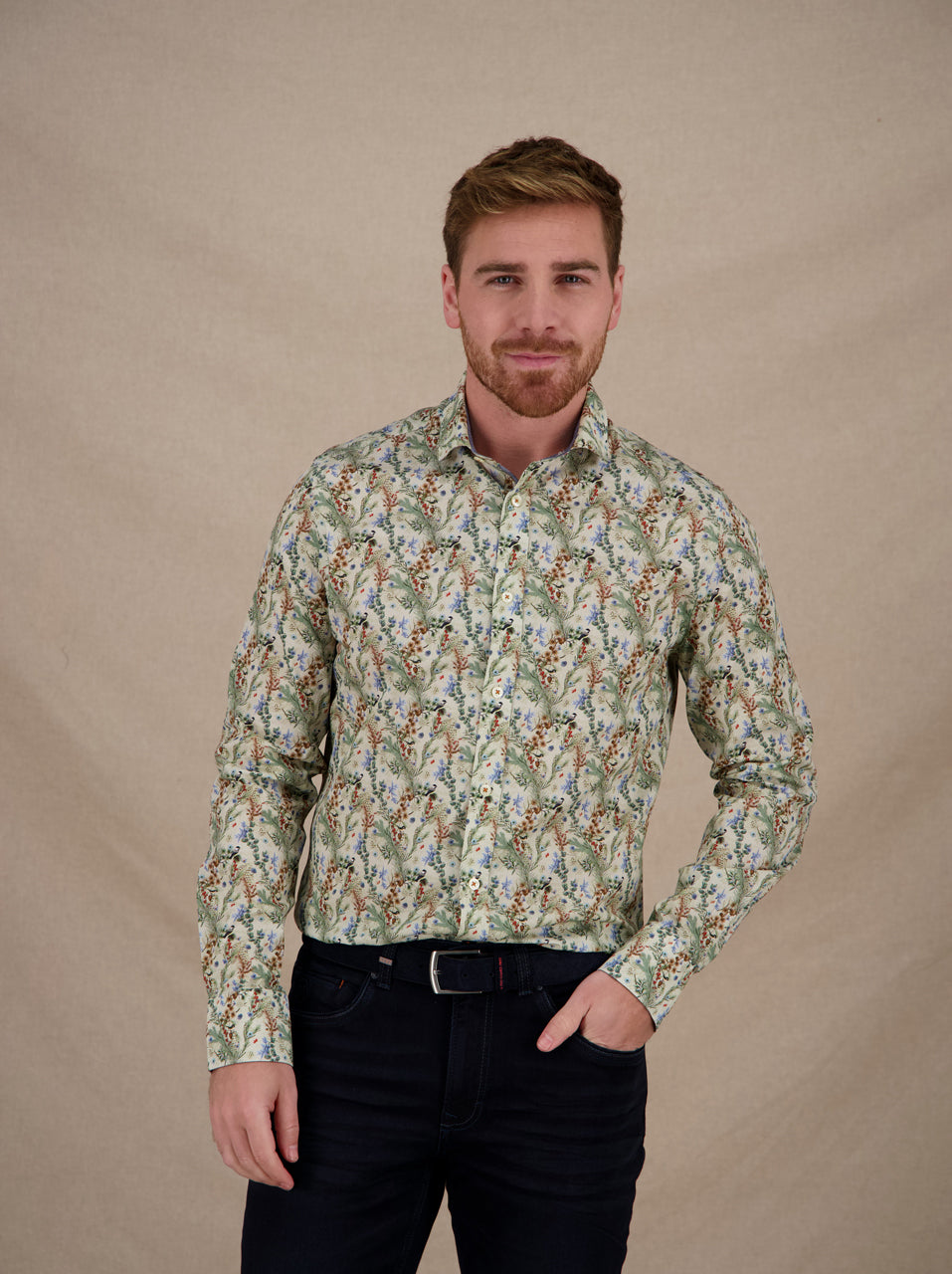 Shirt festive blooms