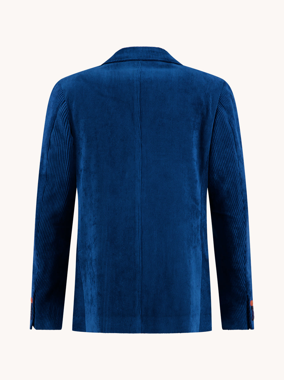 A Fish Named Fred men's Rib blazer in Night Sky Blue, back view