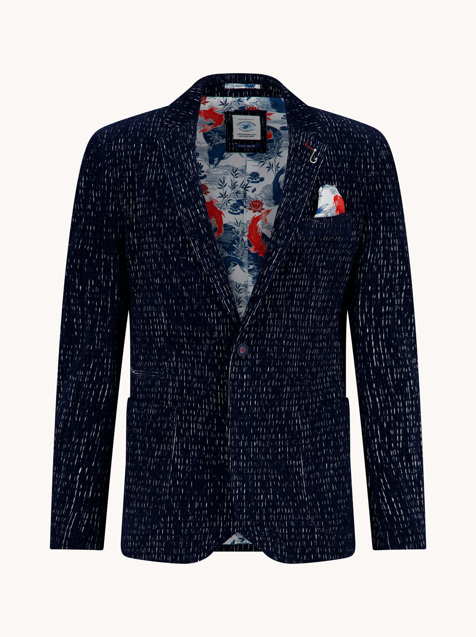 Blazer fancy rib