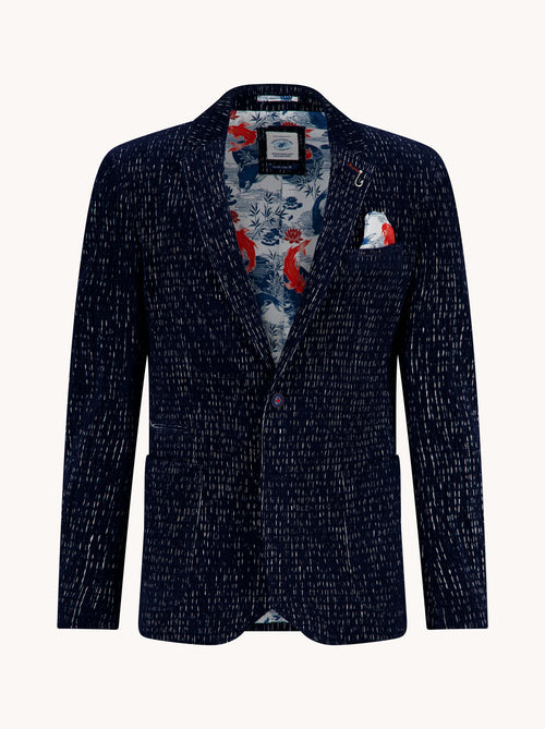 Blazer fancy rib