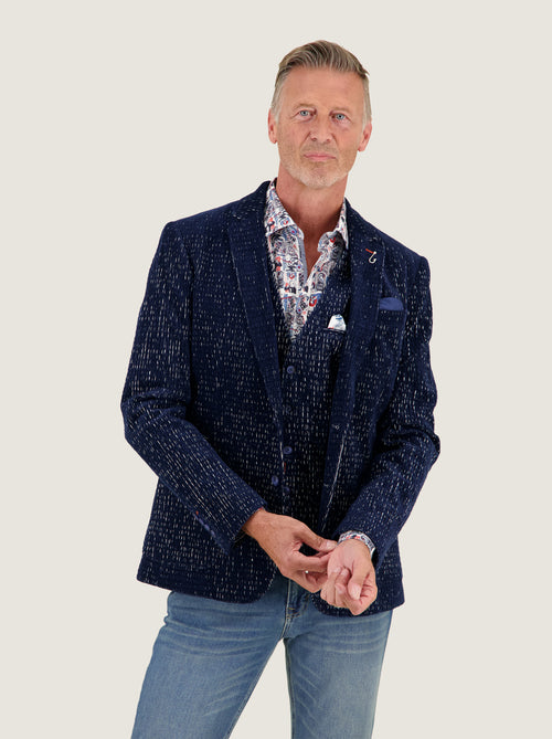 Blazer fancy rib
