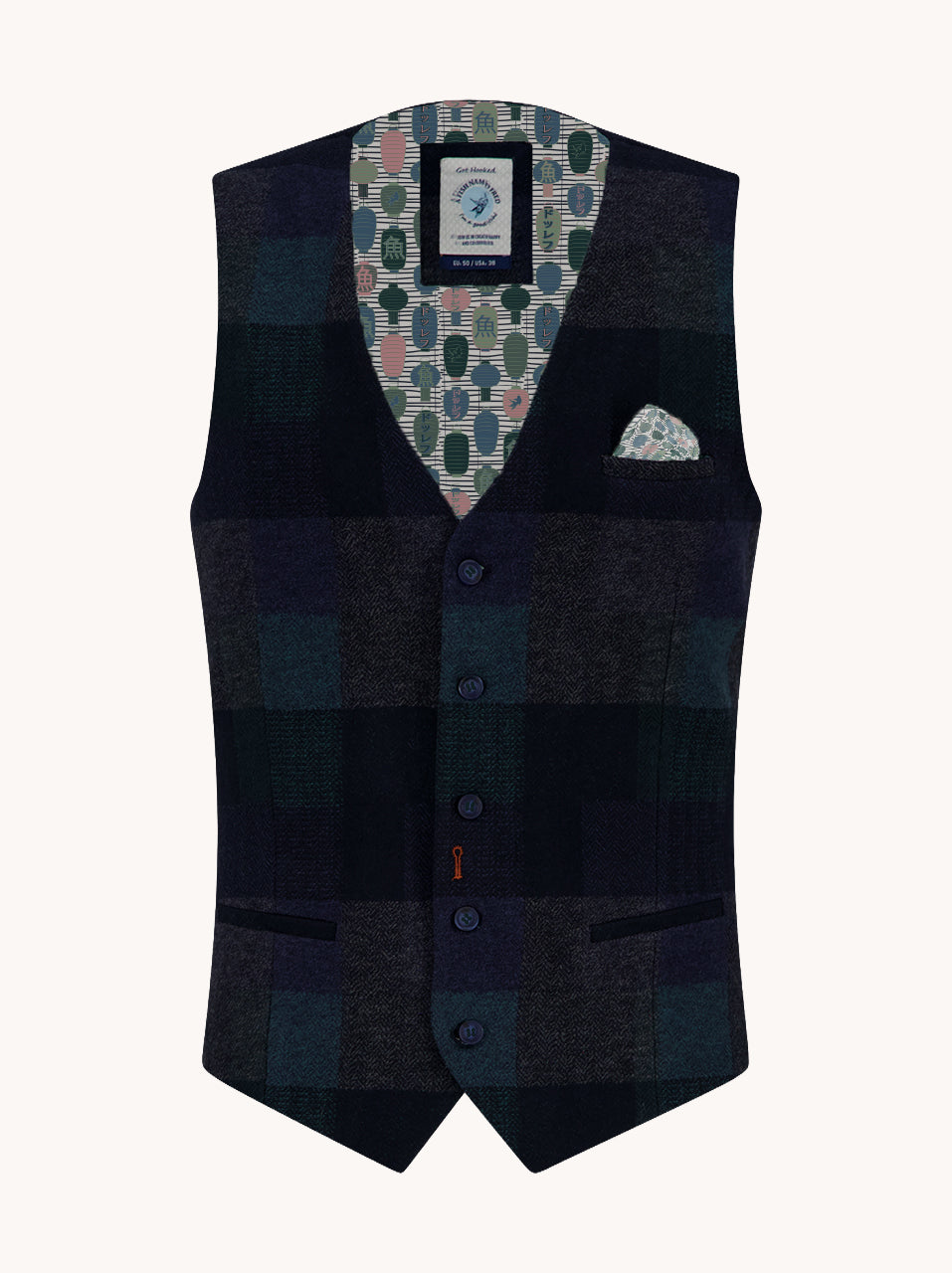 Waistcoat bold check