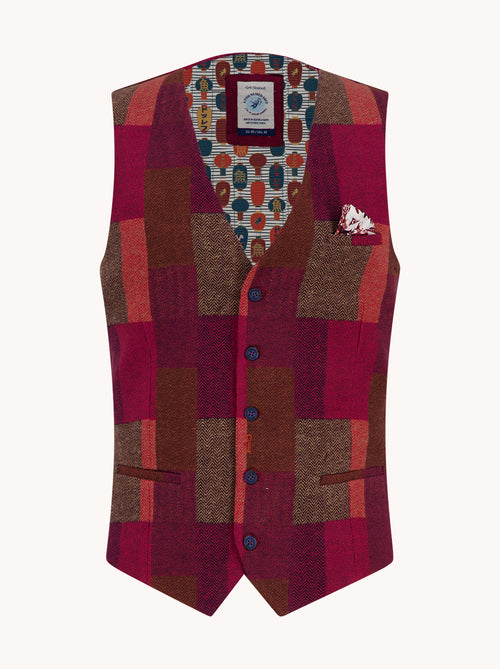 Waistcoat bold check