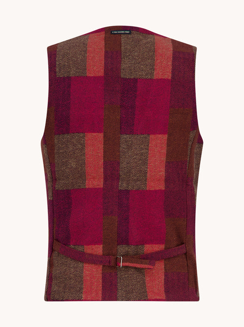 Waistcoat bold check