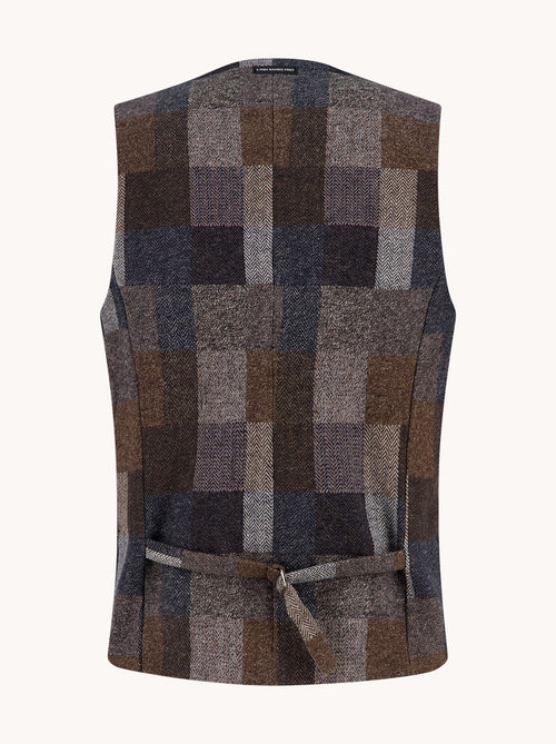Waistcoat bold check
