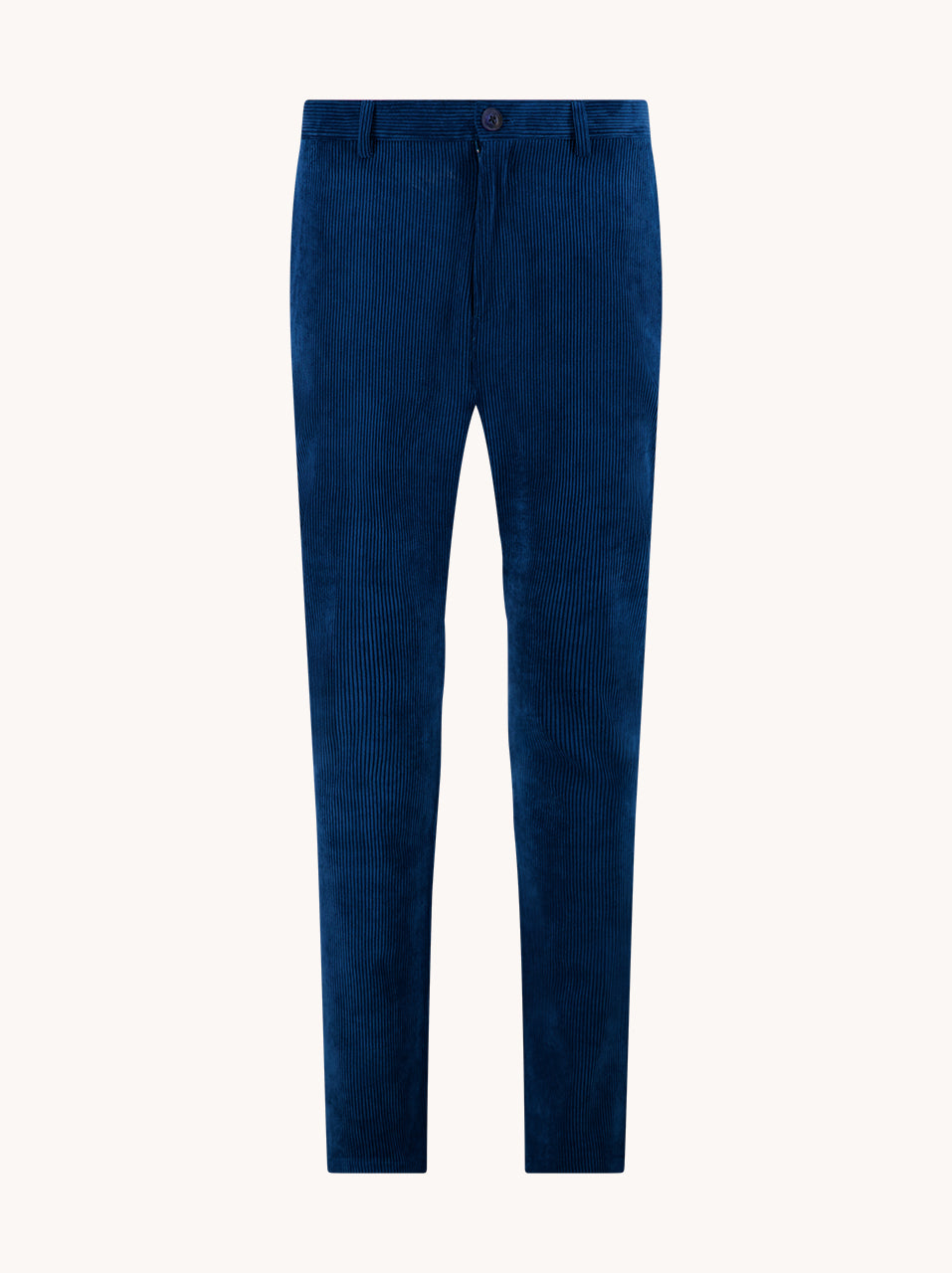 A Fish Named Fred men's Rib trousers in Night Sky Blue, front view