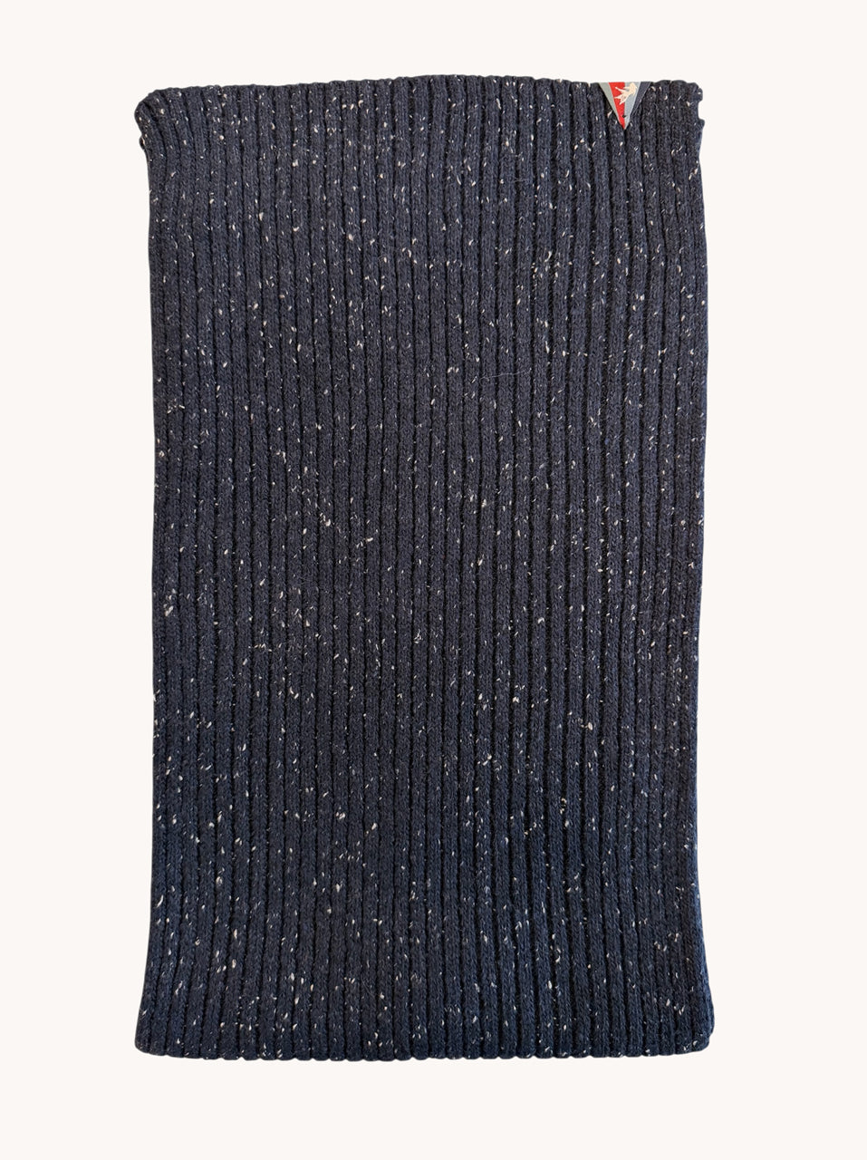 A Fish Named Fred men's Knitted scarf in Navy, front view