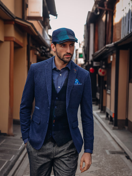 Flatcap Großes Karo