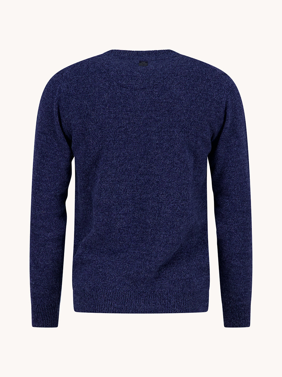 A Fish Named Fred men's Pullover Classic in Navy, back view