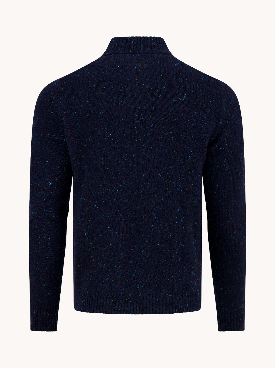 A Fish Named Fred men's Knitted jumper in Navy, back view