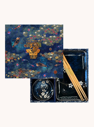 A Fish Named Fred Tokyo Design sushi set in Blue, product shot