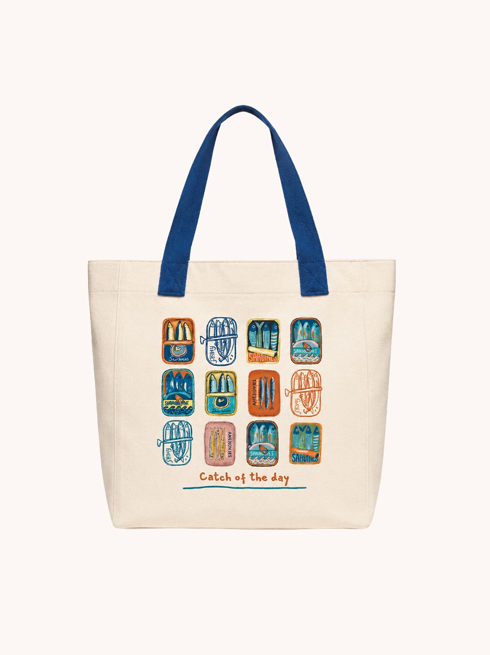 Canvas bag fish print