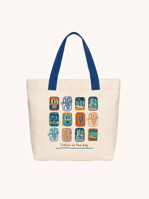 Canvas bag fish print