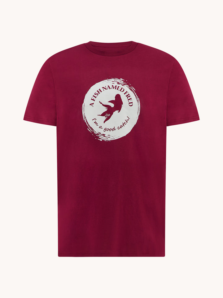 T-shirt A fish named Fred logo
