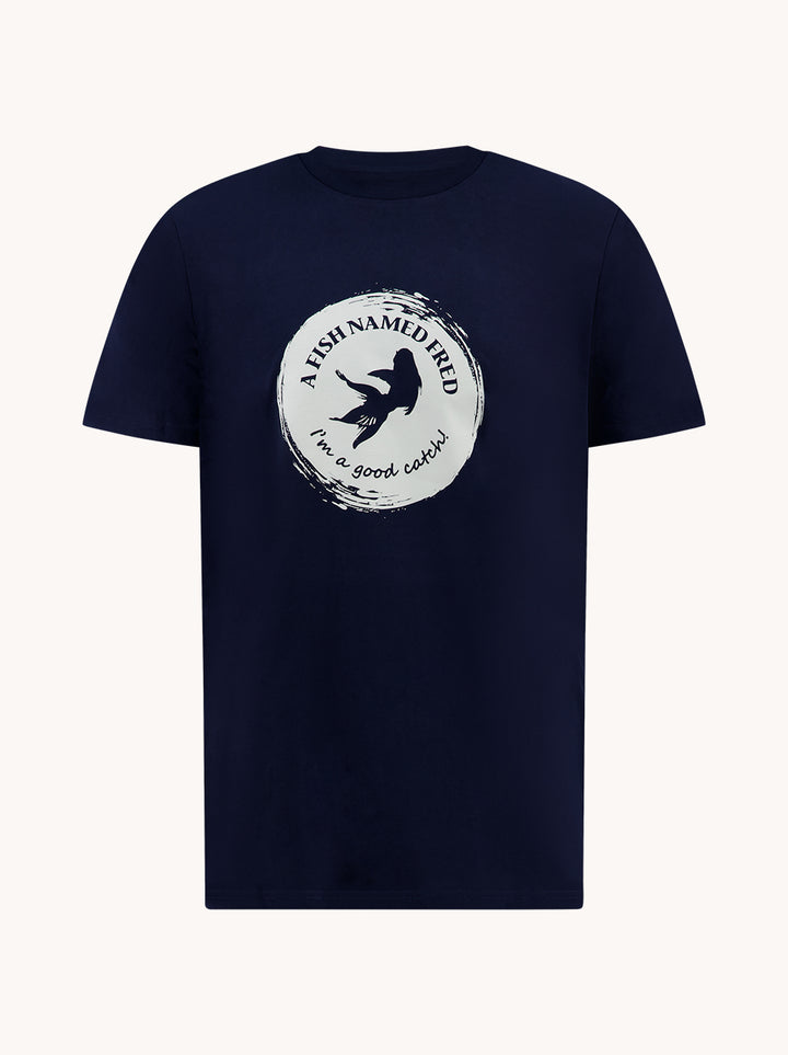 T-shirt A fish named Fred logo