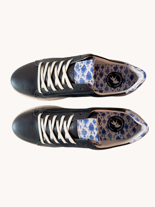 Sneaker leather