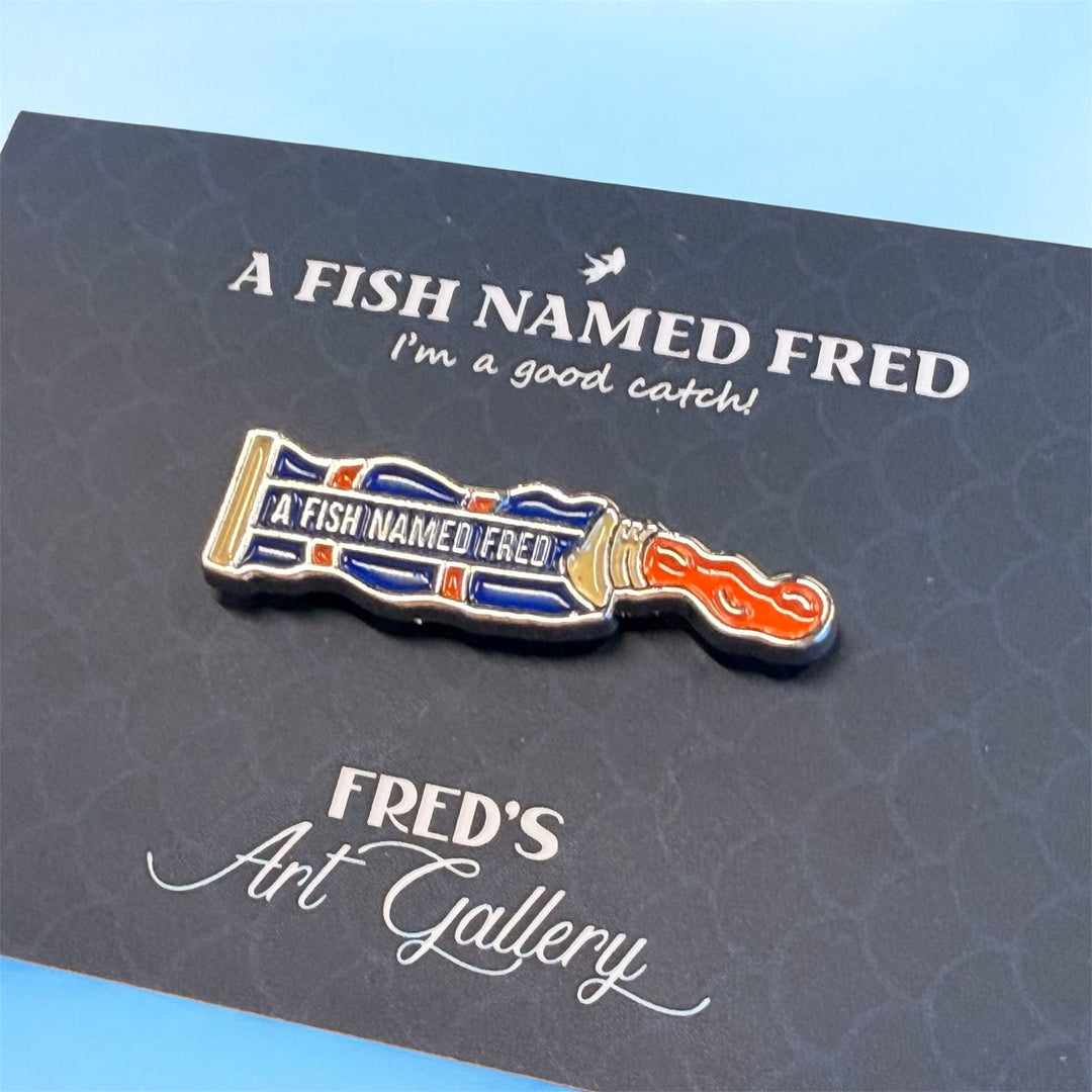 Fred's Art Gallery pin